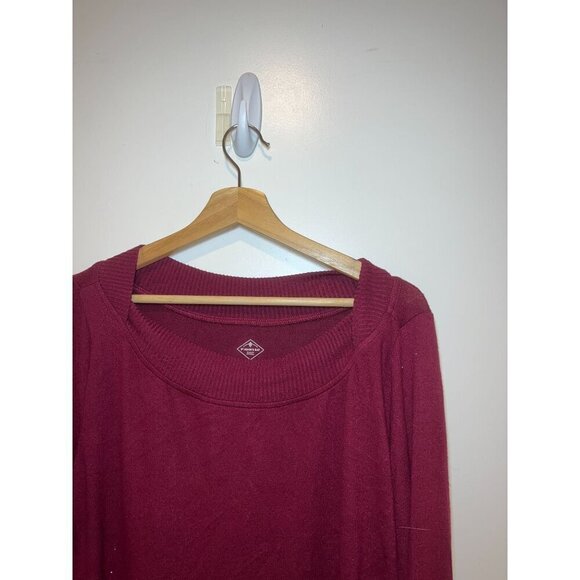 NWR St. Johns Bay Womens Red Long Sleeve Crewneck Sweater XL - Picture 2 of 7